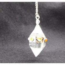 Pendule de Radhiéstésie  en Pierres des Chakras