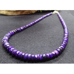 Sugilite faceted Rondelles Necklace