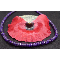 Collier en Sugilite en Rondelles facettées