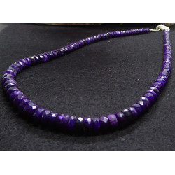 Collier en Sugilite en Rondelles facettées
