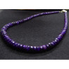 Sugilite faceted Rondelles Necklace