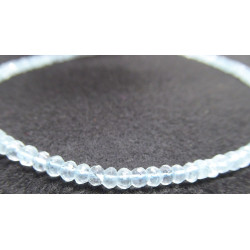 Collier en Aigue Marine Rondelles Facettées