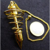 Golden Metallic Spiral Pendulum