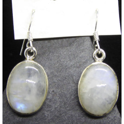 Boucles d'oreille en PIerre de Lune Ovale