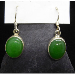 Jade Silver Earings