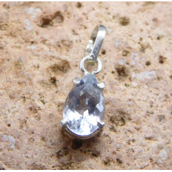 Pendentif en Aigue Marine à facettes