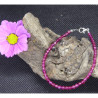 Ruby facetted beads BRacelet