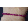 Bracelet en rubis facetté et fin