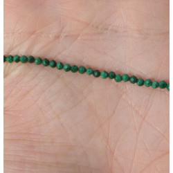 Bracelet fin en malachite facettées