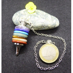 7 Chakras Gemstone Pendulum