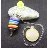 7 Chakras Gemstone Pendulum