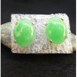 Green Jade Slude Earings