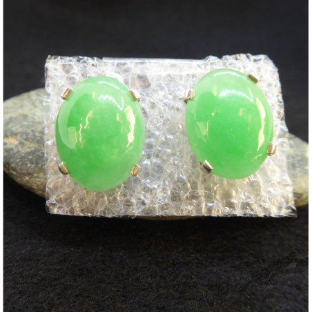 Green Jade Slude Earings