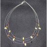 Collier Gouttes d'ambre en suspension