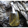 Rutilated Quartz Pendant Tapezium shape
