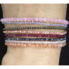 Bracelet en Grenat 2mm