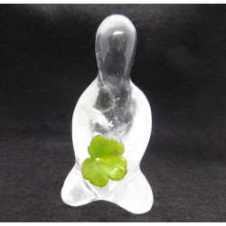 Bouddha Minimaliste en Cristal de Roche