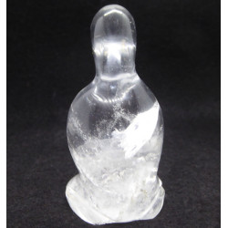 Bouddha Minimaliste en Cristal de Roche