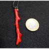 Red Coral Branch Pendant
