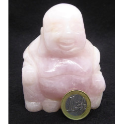 Bouddha en Quartz Rose