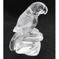 Perroquet en Cristal de Roche