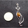Amber Cat Pendant