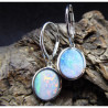 Precious Opale Silver Lever-Back Earrings