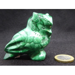 Chouette en malachite