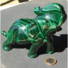 Grand éléphant malachite