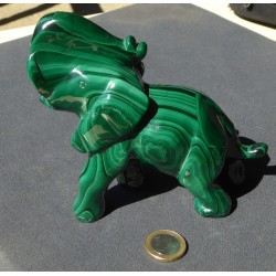 Grand éléphant malachite