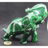 Grand éléphant malachite