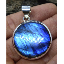 pendentif labradorite sur argent