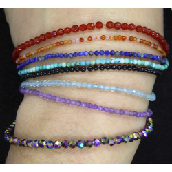 Bracelet fin en howlite Turquoise
