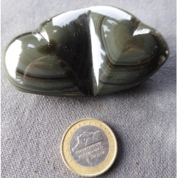 double coeur en obsidienne oeil céleste