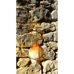 mobile avec une pointe de cristal de citrine
