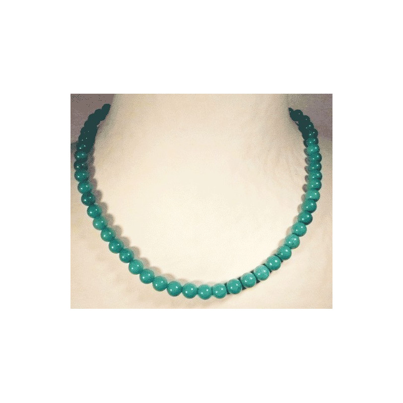 collier en perle de Turquoise 6mm
