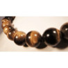 collier oeil de tigre en perles rondes