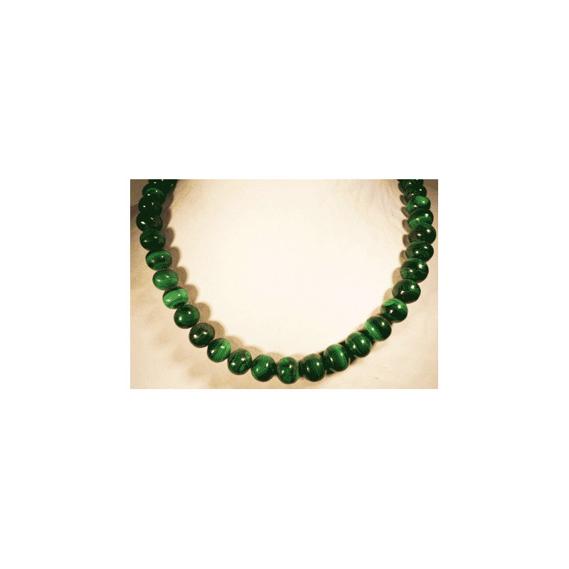 collier ras du cou en malachite