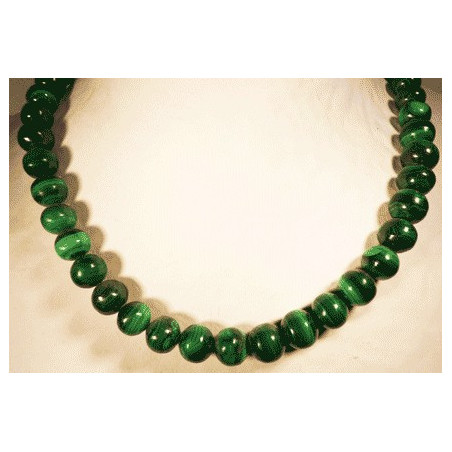 collier ras du cou en malachite