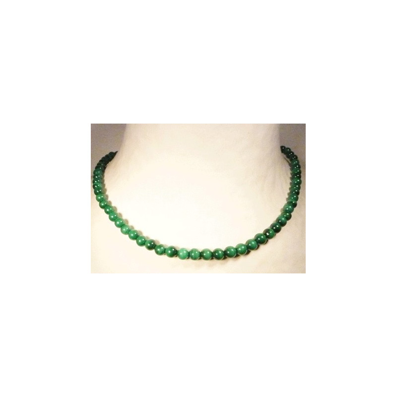 collier en malachite perles 6mm