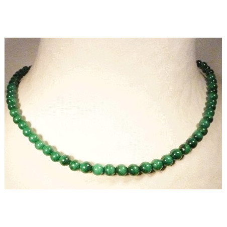 collier en malachite perles 6mm