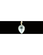  Aqua Marina Pendant Gemstone Pendants pendentif aigue marine cristal pendentif cristal d'aigue marine Faceted Aqua Marina Penda