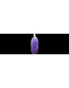  Charoite Pendants Gemstone Pendants pendentif charoite Oval Charoite and Silver Pendant Charoite and Silver Pendant