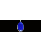  Pendentifs en Lapis Lazuli pendentifs Pendentif en Lapis Lazuli Oval Pendentif Lapis Lazuli monté sur argent