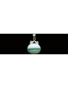 Striped Agate Pendants