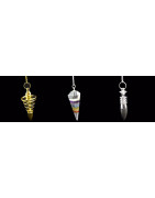  Pendules de Radiesthésie ESOTERISME Pendule en Pointe Cristal et Pierres des Chakras